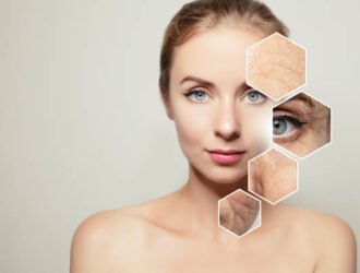 comparative / portrait / skin / old / young