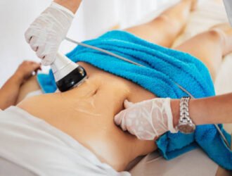 Vacuum bipolar and multipolar cavitation. Modern technology treatment for health body and beauty improvement for enhancing skin elasticity and fat elimination.